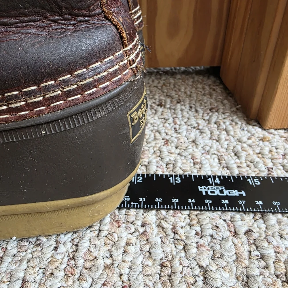 LL Bean Bean Boots Mens 10 Insulated Fleece-Lined Front Zip Gorpcore Duck Boot